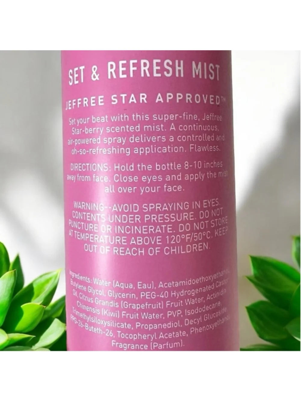 Morphe X Jeffree Star Set & Refresh Mist Star-Berry Scent, 2.8 oz—NEW